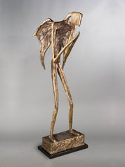 Gesso Cocteau Guardian Life Size Sculpture Bronze Angel